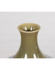 Contemporary Purple and Green Ceramic Vase-9. Asian & Chinese Furniture, Art, Antiques, Vintage Home Décor for sale at FEA Home