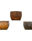 Wooden Rice Measure Baskets with Handles and Metal Accents, Sold Each-1. Asian & Chinese Furniture, Art, Antiques, Vintage Home Décor for sale at FEA Home