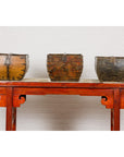 Wooden Rice Measure Baskets with Handles and Metal Accents, Sold Each-9. Asian & Chinese Furniture, Art, Antiques, Vintage Home Décor for sale at FEA Home