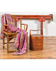 Two-Tiered Bamboo and Rattan Lidded Food Basket with Large Handle-2. Asian & Chinese Furniture, Art, Antiques, Vintage Home Décor for sale at FEA Home