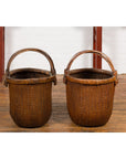 Chinese Antique Grain Baskets, Sold Each-16. Asian & Chinese Furniture, Art, Antiques, Vintage Home Décor for sale at FEA Home