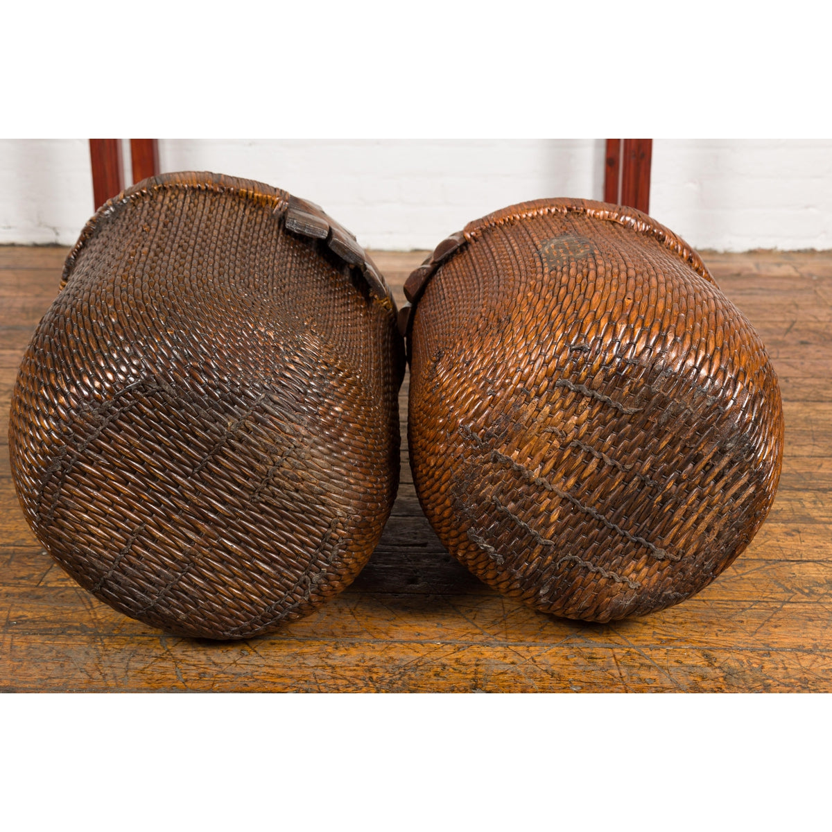 Chinese Antique Grain Baskets, Sold Each-20. Asian & Chinese Furniture, Art, Antiques, Vintage Home Décor for sale at FEA Home