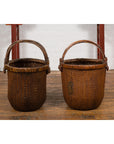 Chinese Antique Grain Baskets, Sold Each-3. Asian & Chinese Furniture, Art, Antiques, Vintage Home Décor for sale at FEA Home