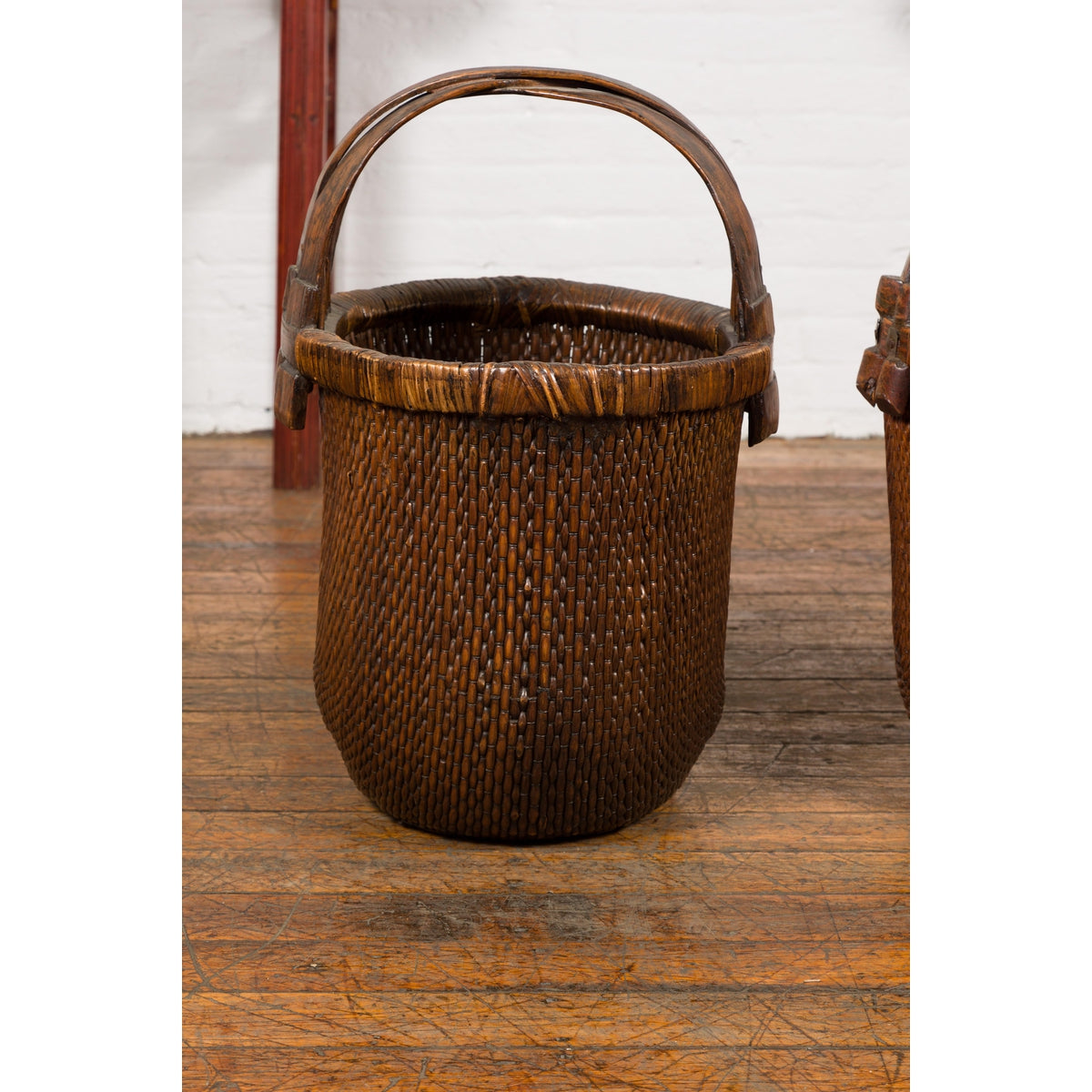 Chinese Antique Grain Baskets, Sold Each-5. Asian & Chinese Furniture, Art, Antiques, Vintage Home Décor for sale at FEA Home