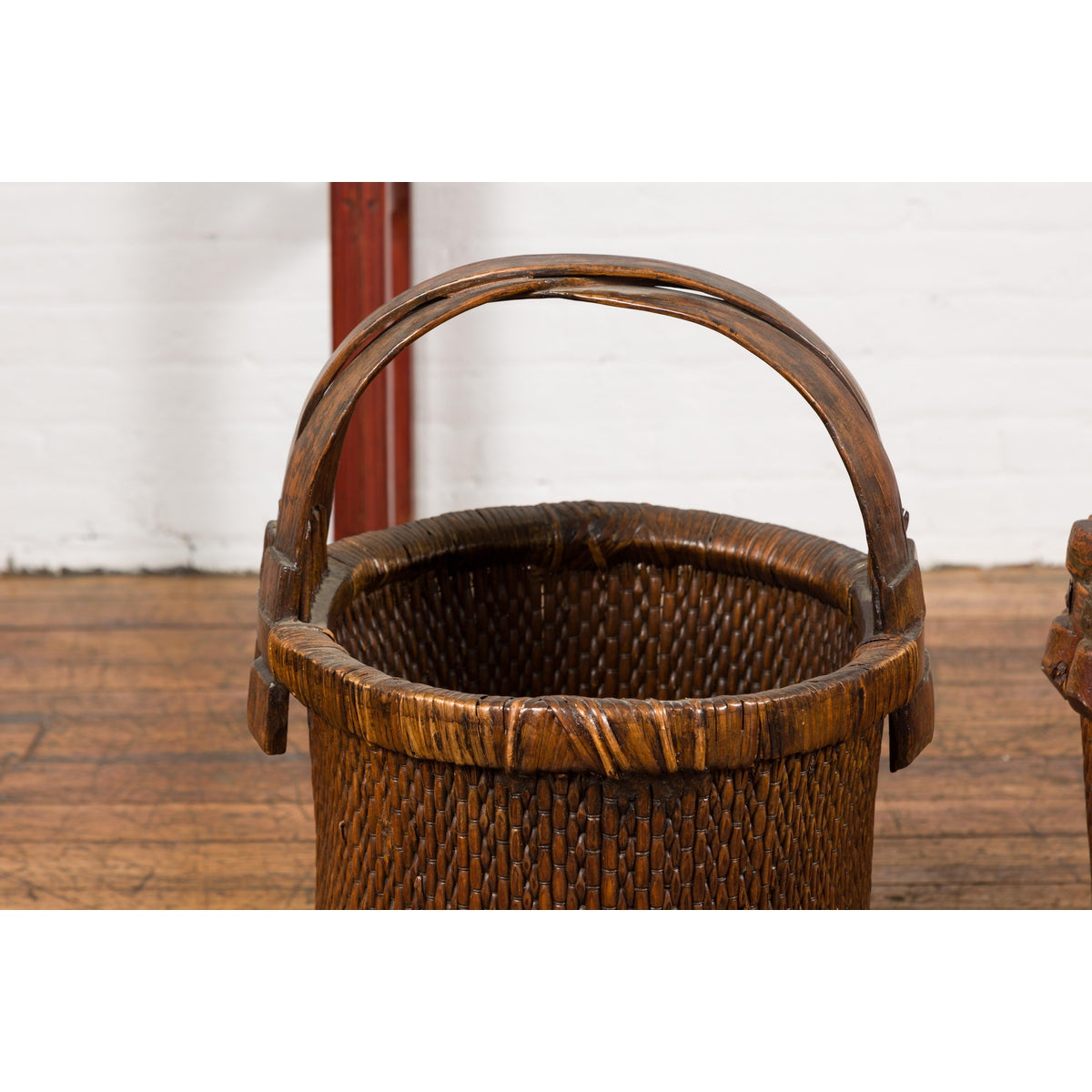 Chinese Antique Grain Baskets, Sold Each-7. Asian & Chinese Furniture, Art, Antiques, Vintage Home Décor for sale at FEA Home