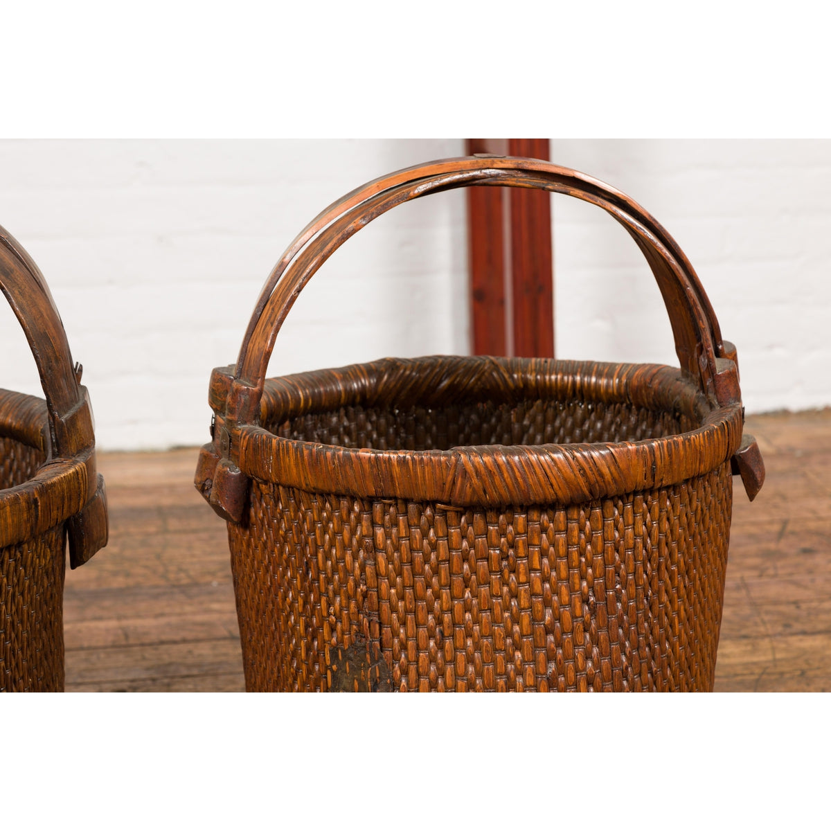 Chinese Antique Grain Baskets, Sold Each-9. Asian & Chinese Furniture, Art, Antiques, Vintage Home Décor for sale at FEA Home