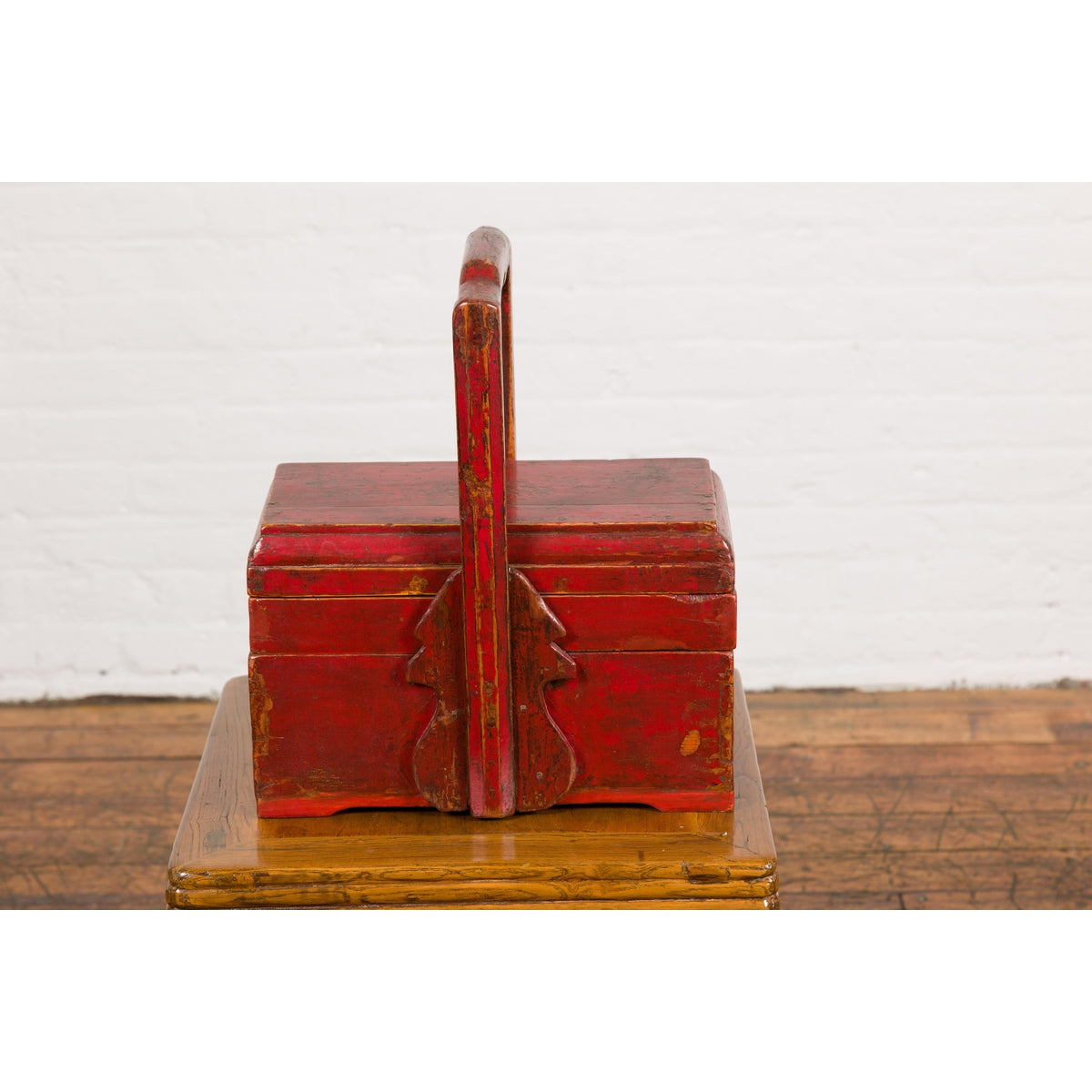 Chinese Antique Lidded Carrying Box-10. Asian & Chinese Furniture, Art, Antiques, Vintage Home Décor for sale at FEA Home
