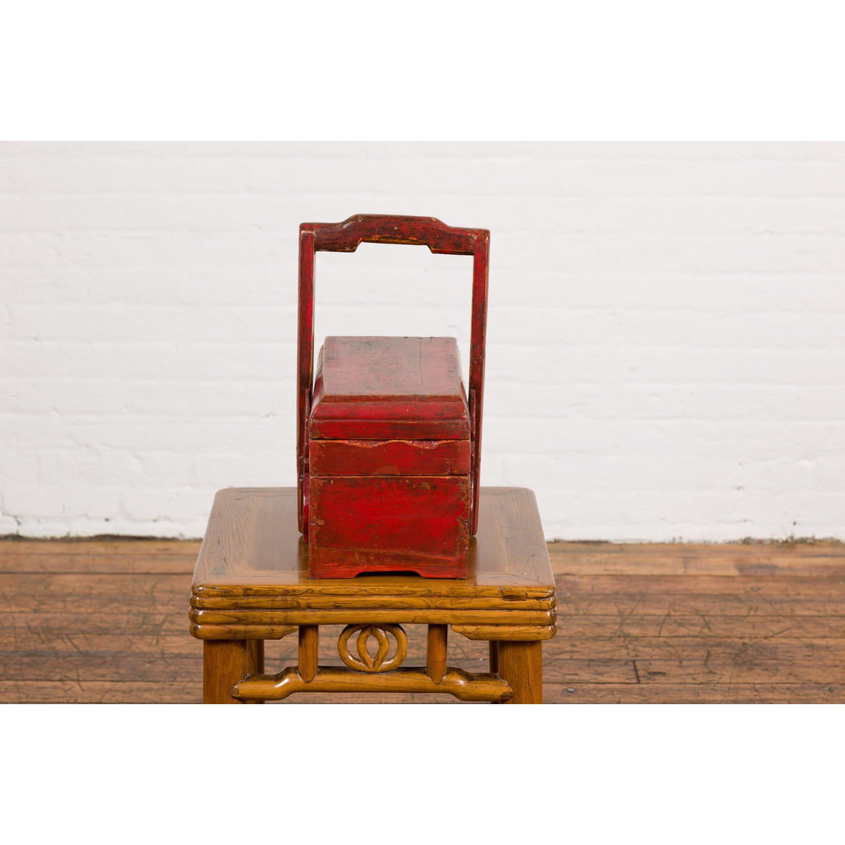 Chinese Antique Lidded Carrying Box-7. Asian & Chinese Furniture, Art, Antiques, Vintage Home Décor for sale at FEA Home