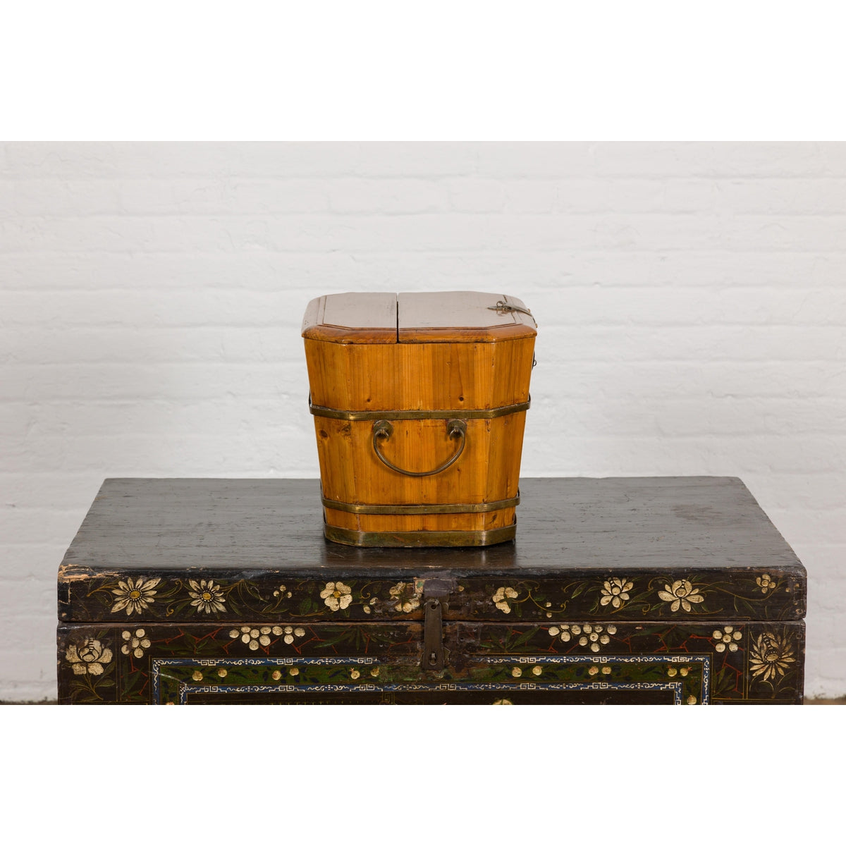 Antique Qing Dynasty Wooden Box with Lid-13. Asian & Chinese Furniture, Art, Antiques, Vintage Home Décor for sale at FEA Home