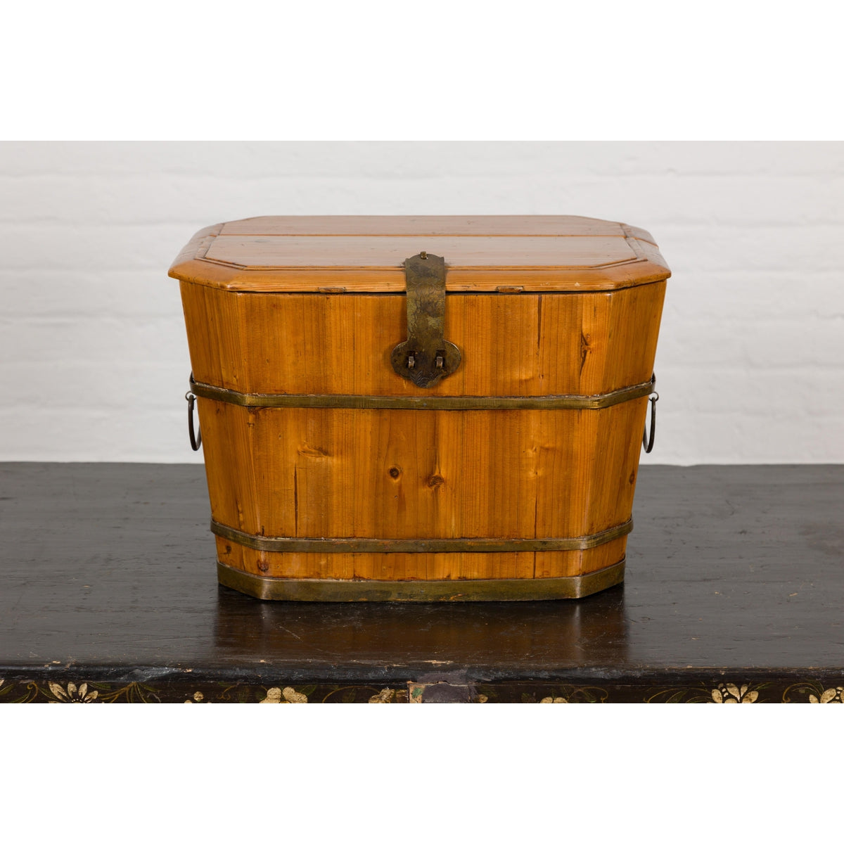 Antique Qing Dynasty Wooden Box with Lid-5. Asian & Chinese Furniture, Art, Antiques, Vintage Home Décor for sale at FEA Home