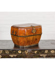 Wooden Box with Brass Lock and Removable Top-14. Asian & Chinese Furniture, Art, Antiques, Vintage Home Décor for sale at FEA Home