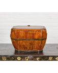 Wooden Box with Brass Lock and Removable Top-16. Asian & Chinese Furniture, Art, Antiques, Vintage Home Décor for sale at FEA Home