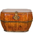 Wooden Box with Brass Lock and Removable Top-19. Asian & Chinese Furniture, Art, Antiques, Vintage Home Décor for sale at FEA Home