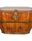 Wooden Box with Brass Lock and Removable Top-1. Asian & Chinese Furniture, Art, Antiques, Vintage Home Décor for sale at FEA Home