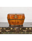 Wooden Box with Brass Lock and Removable Top-2. Asian & Chinese Furniture, Art, Antiques, Vintage Home Décor for sale at FEA Home