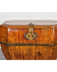Wooden Box with Brass Lock and Removable Top-5. Asian & Chinese Furniture, Art, Antiques, Vintage Home Décor for sale at FEA Home
