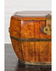 Wooden Box with Brass Lock and Removable Top-7. Asian & Chinese Furniture, Art, Antiques, Vintage Home Décor for sale at FEA Home