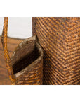 19th Century Tribal Handwoven Rattan Backpack with Inner Pockets-13. Asian & Chinese Furniture, Art, Antiques, Vintage Home Décor for sale at FEA Home
