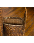 19th Century Tribal Handwoven Rattan Backpack with Inner Pockets-14. Asian & Chinese Furniture, Art, Antiques, Vintage Home Décor for sale at FEA Home