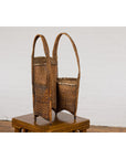 19th Century Tribal Handwoven Rattan Backpack with Inner Pockets-15. Asian & Chinese Furniture, Art, Antiques, Vintage Home Décor for sale at FEA Home