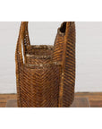 19th Century Tribal Handwoven Rattan Backpack with Inner Pockets-19. Asian & Chinese Furniture, Art, Antiques, Vintage Home Décor for sale at FEA Home
