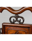 Qing Dynasty Period Rosewood Side Chair with Carved Splat and Grapevine Motif-15. Asian & Chinese Furniture, Art, Antiques, Vintage Home Décor for sale at FEA Home