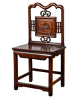 Qing Dynasty Period Rosewood Side Chair with Carved Splat and Grapevine Motif-1. Asian & Chinese Furniture, Art, Antiques, Vintage Home Décor for sale at FEA Home