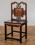 Qing Dynasty Period Rosewood Side Chair with Carved Splat and Grapevine Motif-2. Asian & Chinese Furniture, Art, Antiques, Vintage Home Décor for sale at FEA Home