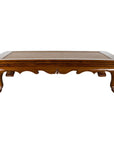 Late Qing Dynasty Opium Mat Coffee Table with Inset Rattan Top-1. Asian & Chinese Furniture, Art, Antiques, Vintage Home Décor for sale at FEA Home