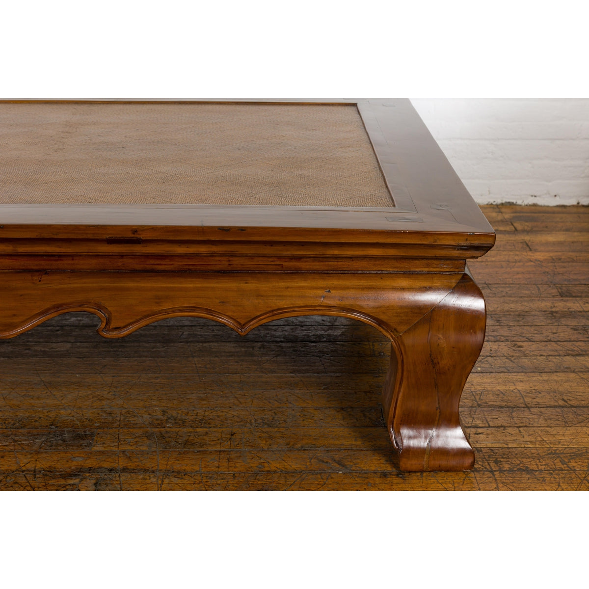 Late Qing Dynasty Opium Mat Coffee Table with Inset Rattan Top-6. Asian & Chinese Furniture, Art, Antiques, Vintage Home Décor for sale at FEA Home