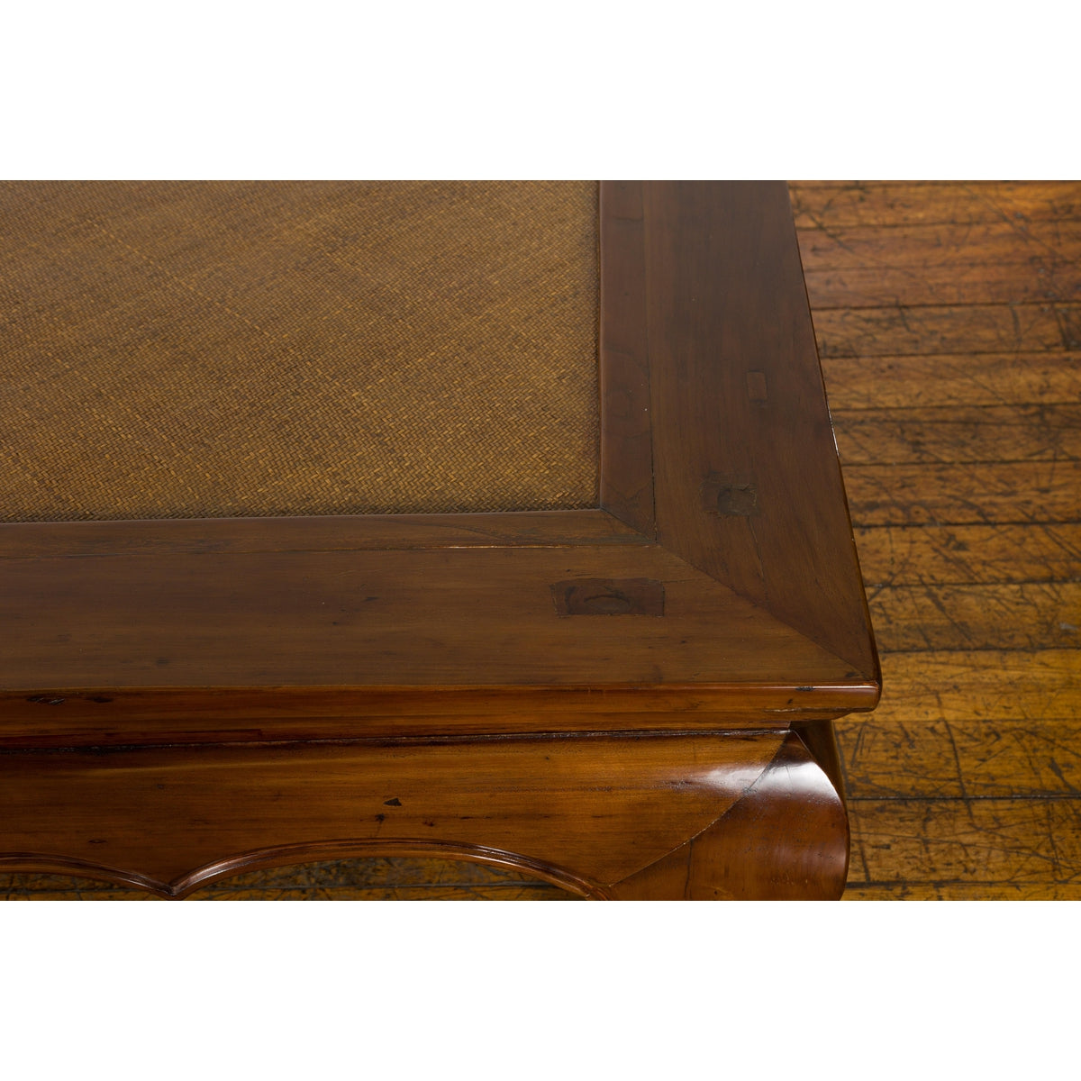 Late Qing Dynasty Opium Mat Coffee Table with Inset Rattan Top-9. Asian & Chinese Furniture, Art, Antiques, Vintage Home Décor for sale at FEA Home
