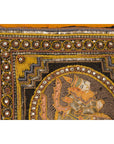 Orange and Yellow Antique Tapestry with Sequins-11. Asian & Chinese Furniture, Art, Antiques, Vintage Home Décor for sale at FEA Home