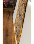 Orange and Yellow Antique Tapestry with Sequins-16. Asian & Chinese Furniture, Art, Antiques, Vintage Home Décor for sale at FEA Home