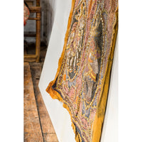 Kalaga 19th Century Tapestry with Stones, Sequins and Colorful Thread