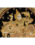 19th Century Kalaga Tapestry with Stones, Sequins and Pink Thread-12. Asian & Chinese Furniture, Art, Antiques, Vintage Home Décor for sale at FEA Home