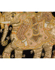 19th Century Kalaga Tapestry with Stones, Sequins and Pink Thread-13. Asian & Chinese Furniture, Art, Antiques, Vintage Home Décor for sale at FEA Home