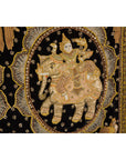 19th Century Kalaga Tapestry with Stones, Sequins and Pink Thread-7. Asian & Chinese Furniture, Art, Antiques, Vintage Home Décor for sale at FEA Home