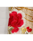 Vintage Silk Kimono with Gold, Silver and Red Embroidery-10. Asian & Chinese Furniture, Art, Antiques, Vintage Home Décor for sale at FEA Home