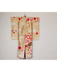 Vintage Silk Kimono with Gold, Silver and Red Embroidery-2. Asian & Chinese Furniture, Art, Antiques, Vintage Home Décor for sale at FEA Home