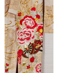 Vintage Silk Kimono with Gold, Silver and Red Embroidery-5. Asian & Chinese Furniture, Art, Antiques, Vintage Home Décor for sale at FEA Home
