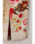 Vintage Silk Kimono with Gold, Silver and Red Embroidery-6. Asian & Chinese Furniture, Art, Antiques, Vintage Home Décor for sale at FEA Home