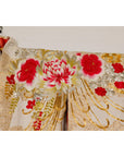 Vintage Silk Kimono with Gold, Silver and Red Embroidery-9. Asian & Chinese Furniture, Art, Antiques, Vintage Home Décor for sale at FEA Home
