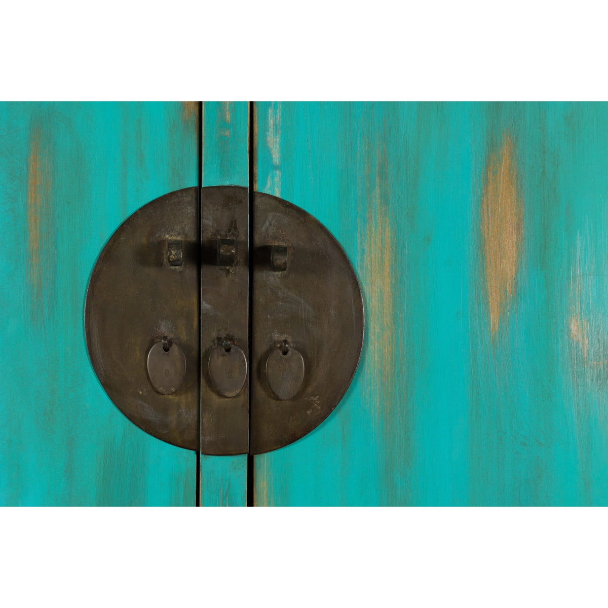 Qing Dynasty Cabinet with Custom Blue Green Lacquer and Carved Apron-7. Asian & Chinese Furniture, Art, Antiques, Vintage Home Décor for sale at FEA Home