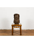 Plaster Carved Head Bust of Roman God Jupiter-2. Asian & Chinese Furniture, Art, Antiques, Vintage Home Décor for sale at FEA Home