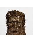 Plaster Carved Head Bust of Roman God Jupiter-3. Asian & Chinese Furniture, Art, Antiques, Vintage Home Décor for sale at FEA Home