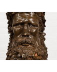 Plaster Carved Head Bust of Roman God Jupiter-4. Asian & Chinese Furniture, Art, Antiques, Vintage Home Décor for sale at FEA Home
