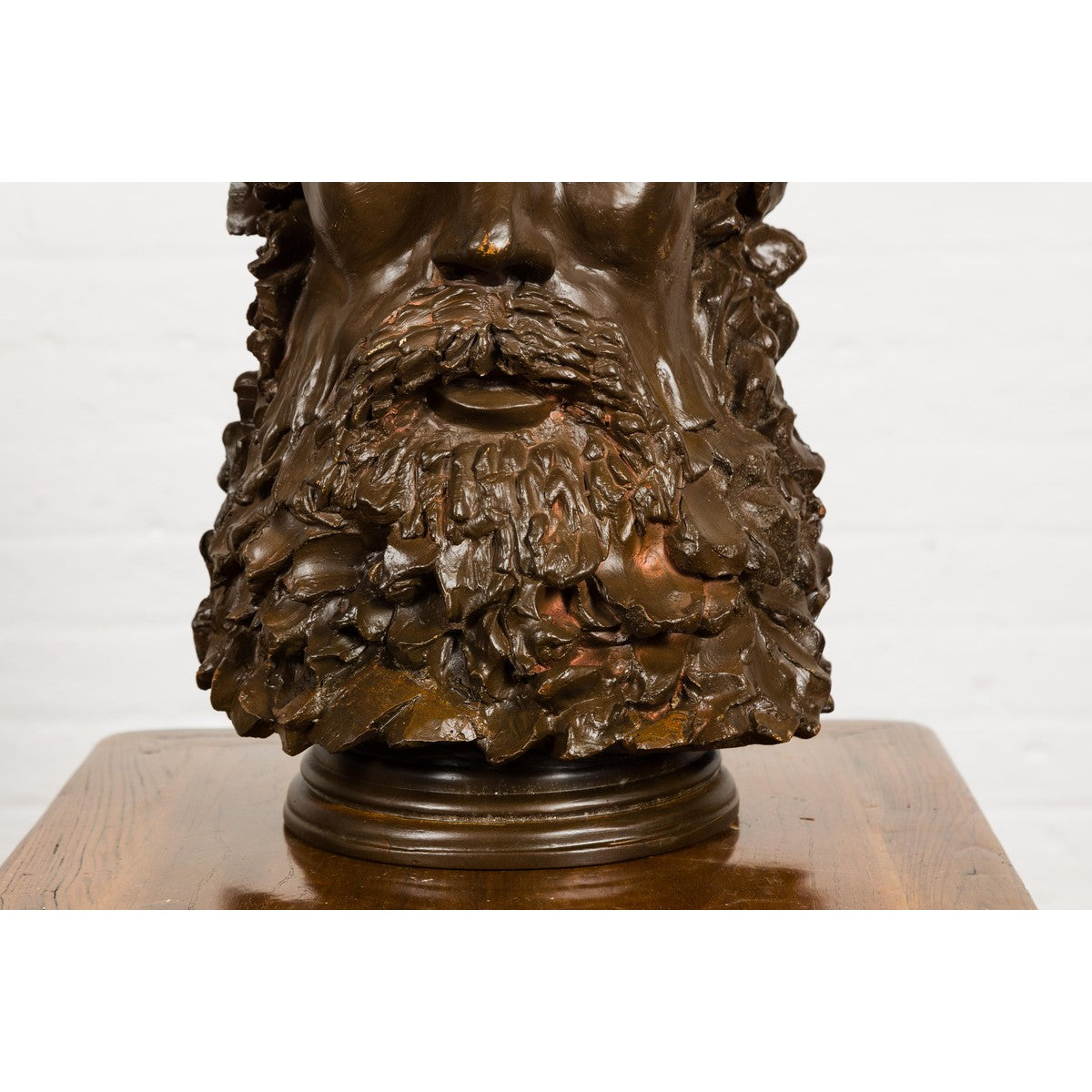 Plaster Carved Head Bust of Roman God Jupiter-5. Asian & Chinese Furniture, Art, Antiques, Vintage Home Décor for sale at FEA Home