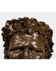 Plaster Carved Head Bust of Roman God Jupiter-6. Asian & Chinese Furniture, Art, Antiques, Vintage Home Décor for sale at FEA Home