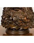 Plaster Carved Head Bust of Roman God Jupiter-8. Asian & Chinese Furniture, Art, Antiques, Vintage Home Décor for sale at FEA Home