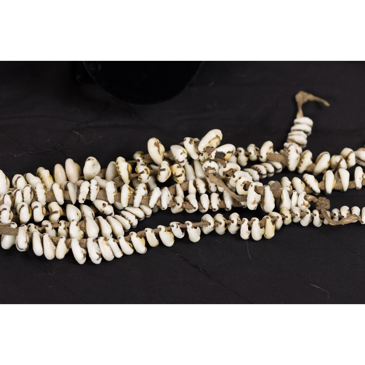Antique Body Ornament Made of Himalayan Shells Secured to a Brass Buckle-15. Asian & Chinese Furniture, Art, Antiques, Vintage Home Décor for sale at FEA Home